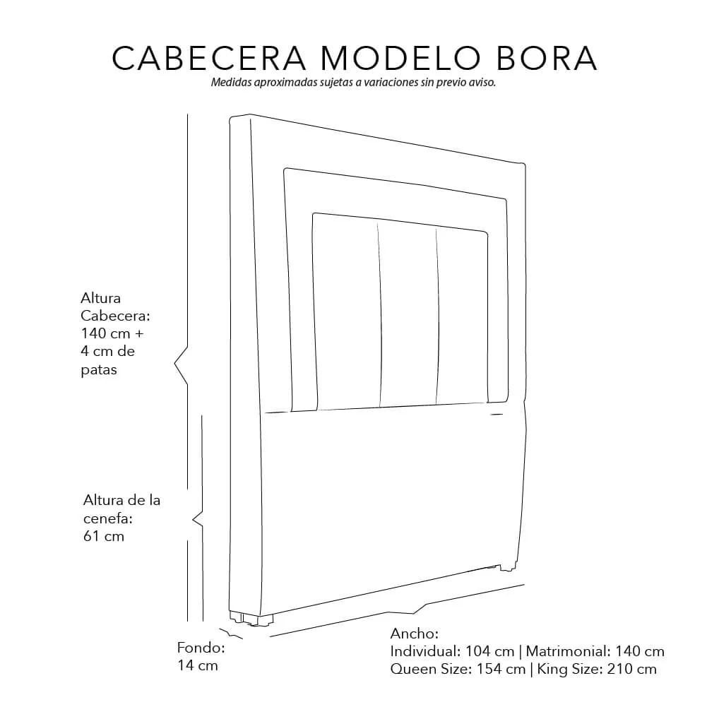 Cabecera Dicasa Bora con Ropa de Cama - Image 4