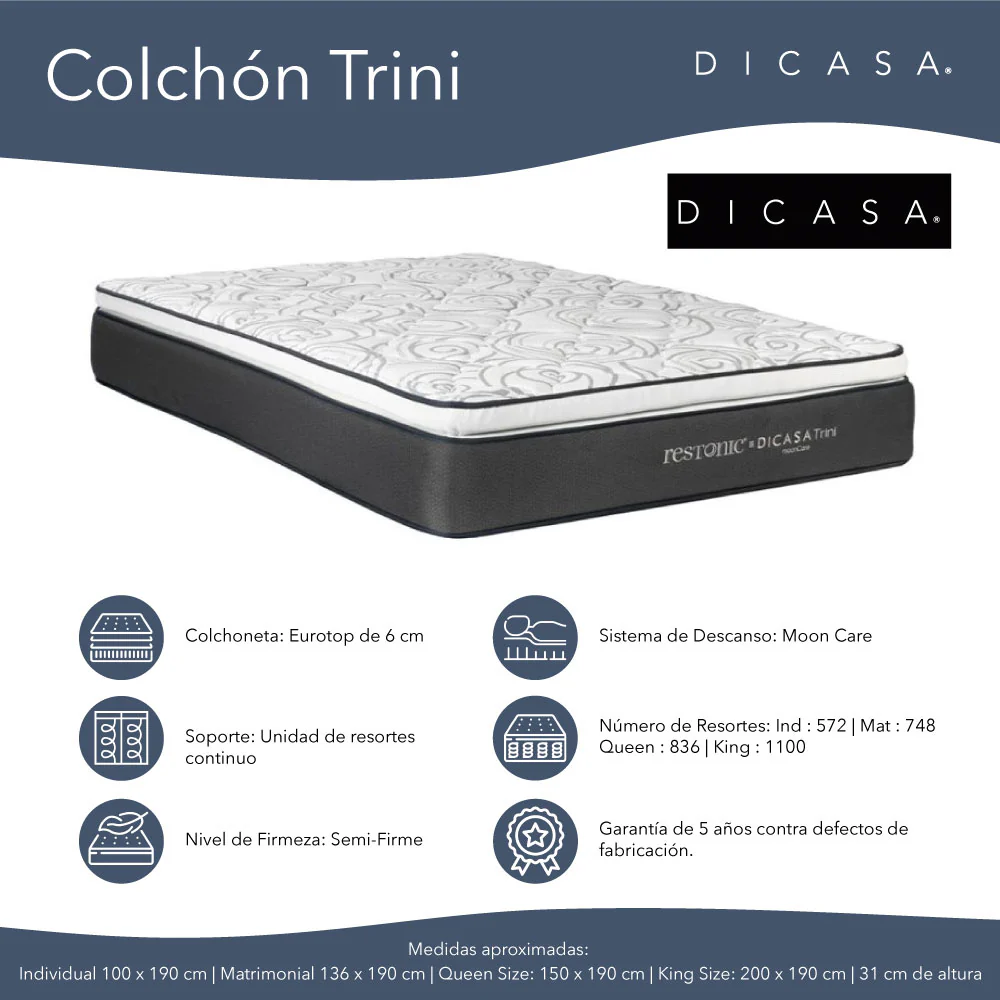 Colchón Dicasa Trini con Ropa de Cama - Image 4