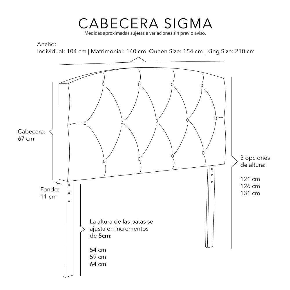 Cabecera Dicasa Sigma con Ropa de Cama - Image 4