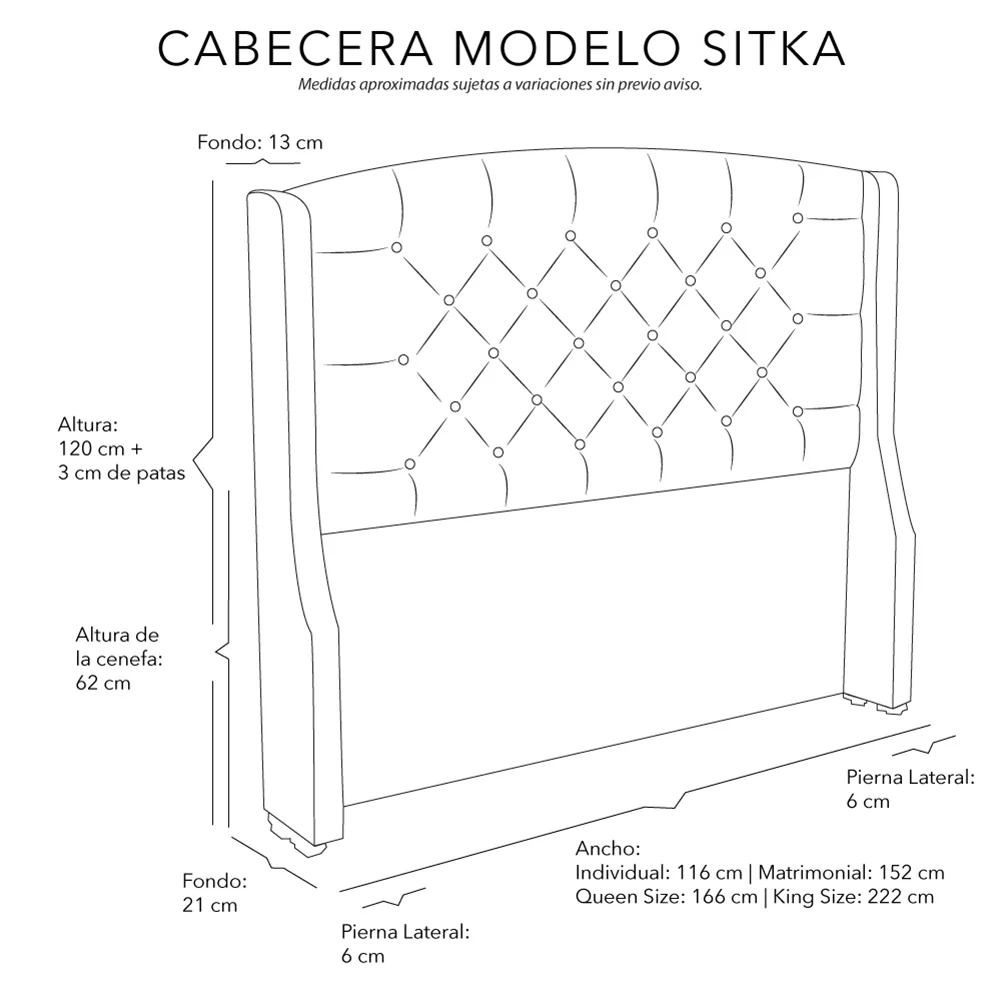 Cabecera Dicasa Sitka Con Ropa de Cama - Image 6