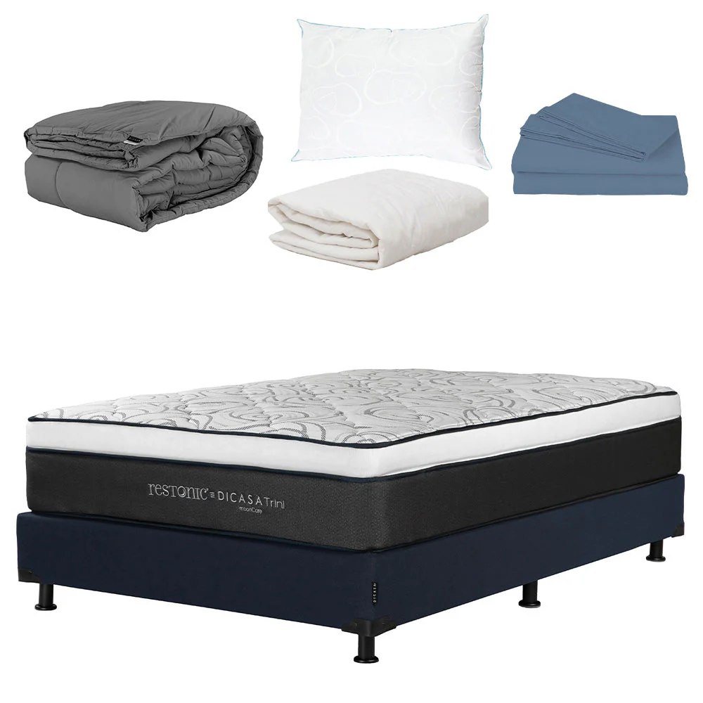 Colchón Dicasa Trini con Box con Ropa de Cama - Image 14