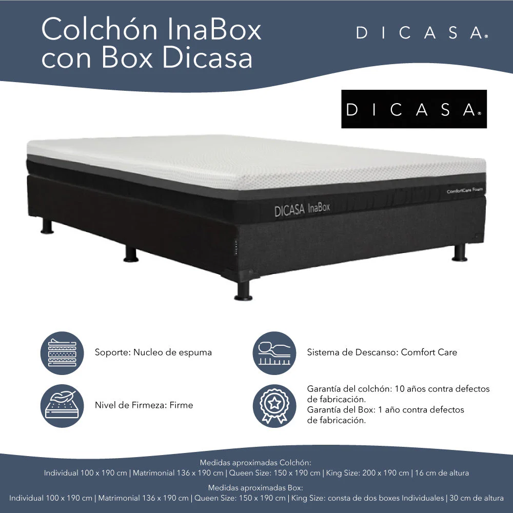 Colchón en caja Dicasa InaBox con Box con Ropa de Cama - Image 6