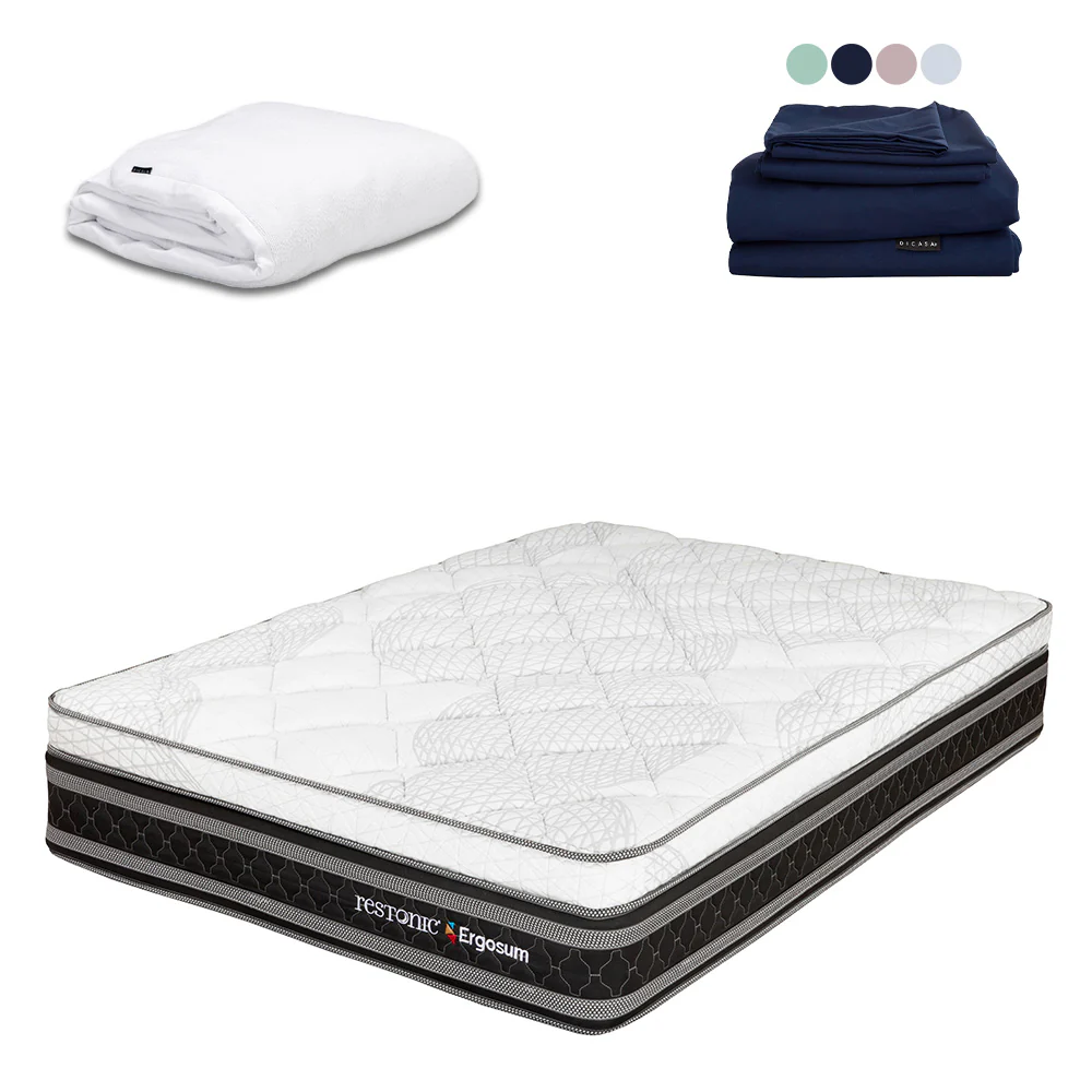 Colchón Restonic Ergosum Con Ropa de Cama - Image 11