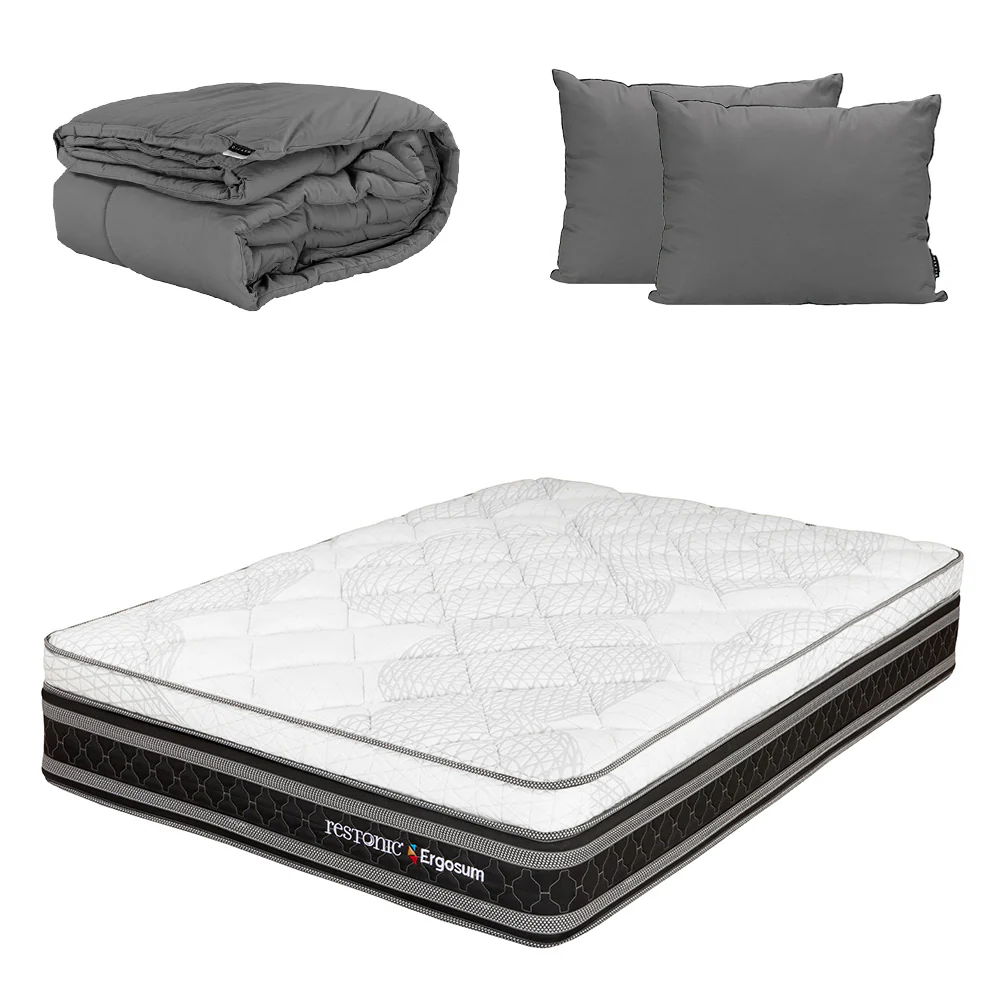 Colchón Restonic Ergosum Con Ropa de Cama - Image 6