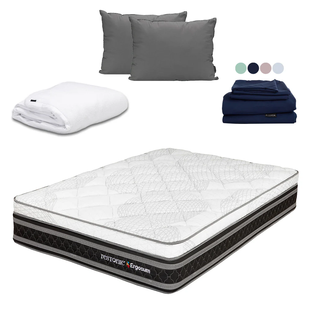 Colchón Restonic Ergosum Con Ropa de Cama - Image 8