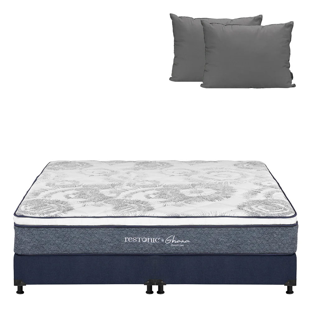 Colchón Restonic Ghana con Box con Ropa de Cama - Image 10