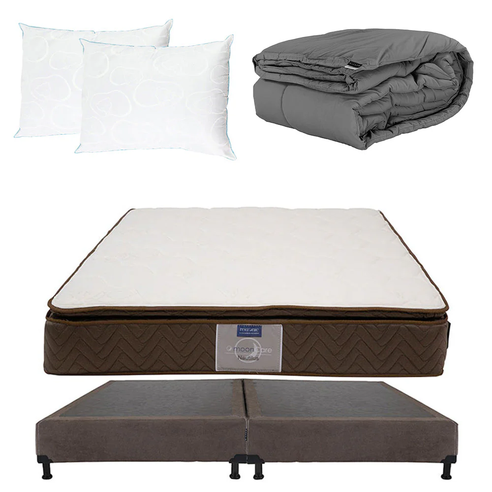 Colchón Restonic Nautilus con Box con Ropa de Cama - Image 31