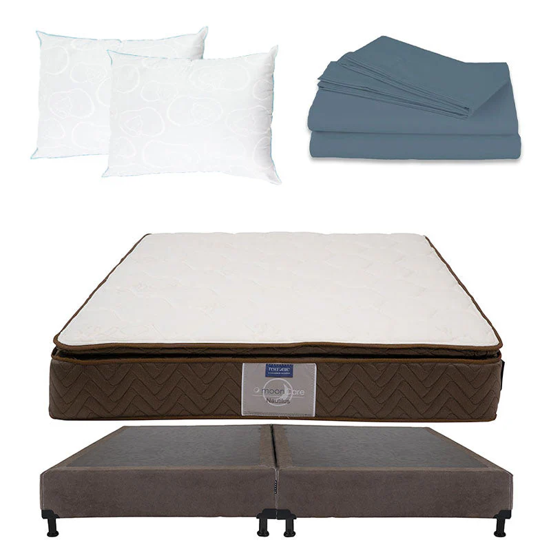 Colchón Restonic Nautilus con Box con Ropa de Cama - Image 33