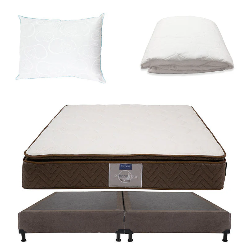 Colchón Restonic Nautilus con Box con Ropa de Cama - Image 34