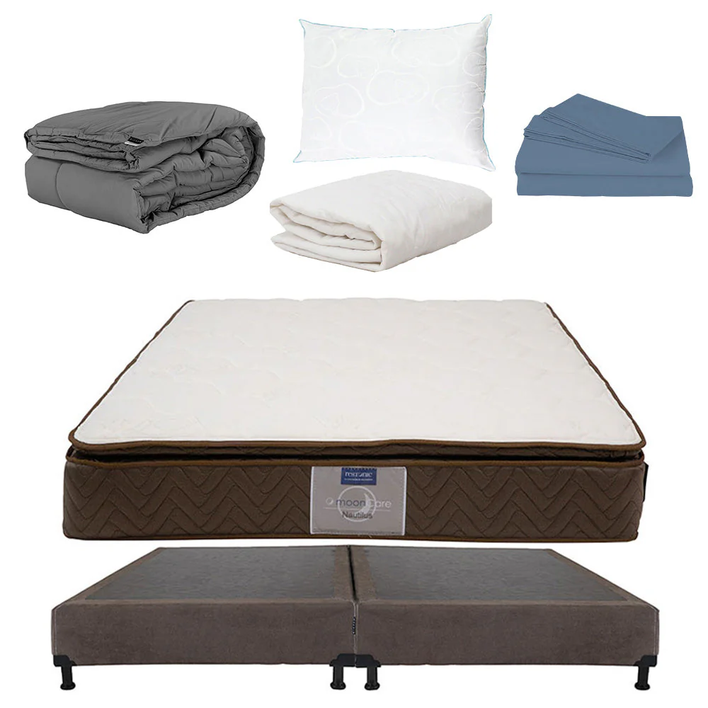 Colchón Restonic Nautilus con Box con Ropa de Cama - Image 36