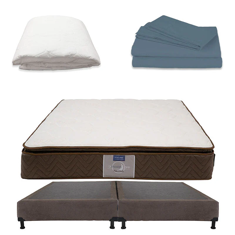 Colchón Restonic Nautilus con Box con Ropa de Cama - Image 38