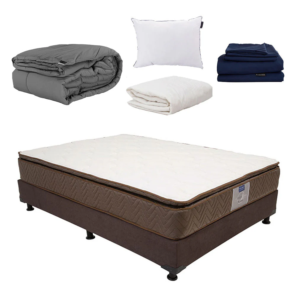 Colchón Restonic Nautilus con Box con Ropa de Cama - Image 6