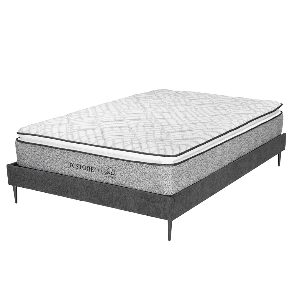 Colchón Restonic Vail con Base Slim con Ropa de Cama - Image 3