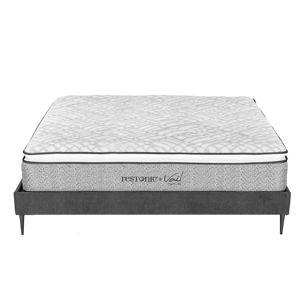 Colchón Restonic Vail con Base Slim con Ropa de Cama - Image 8