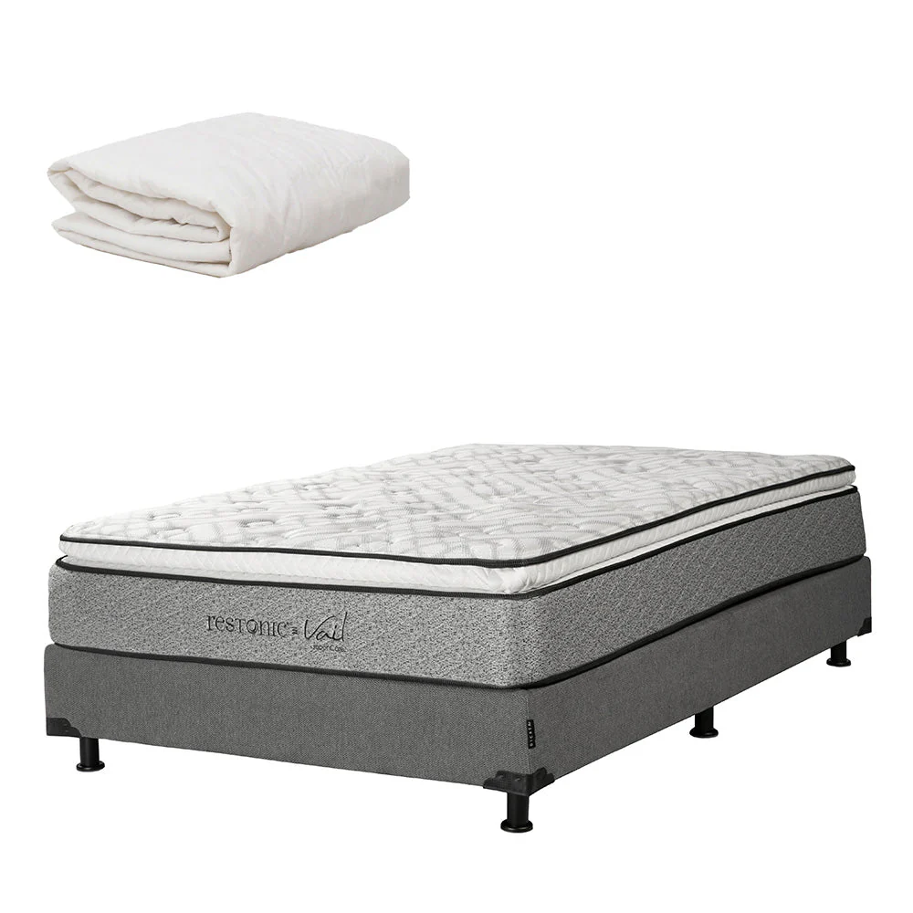 Colchón Restonic Vail con Box con Ropa de Cama - Image 12