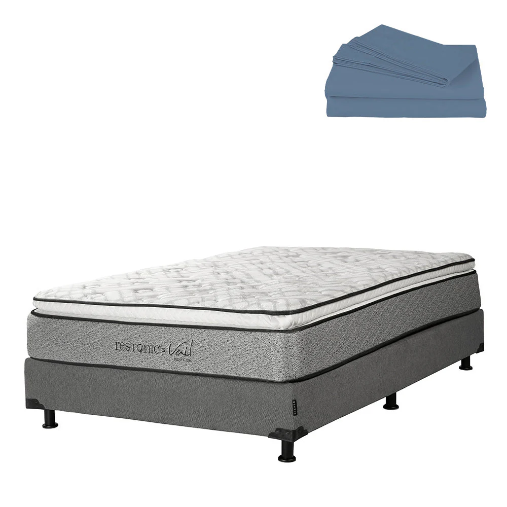 Colchón Restonic Vail con Box con Ropa de Cama - Image 16