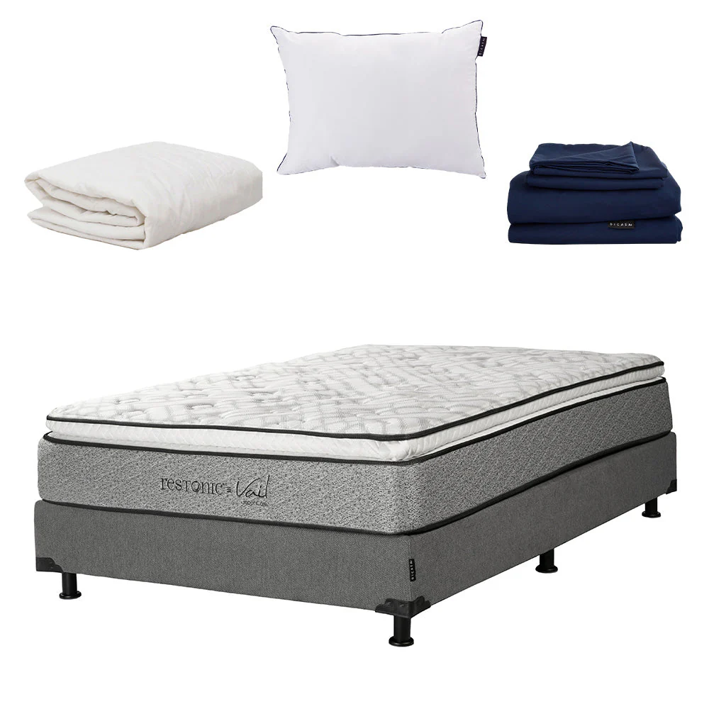 Colchón Restonic Vail con Box con Ropa de Cama - Image 19