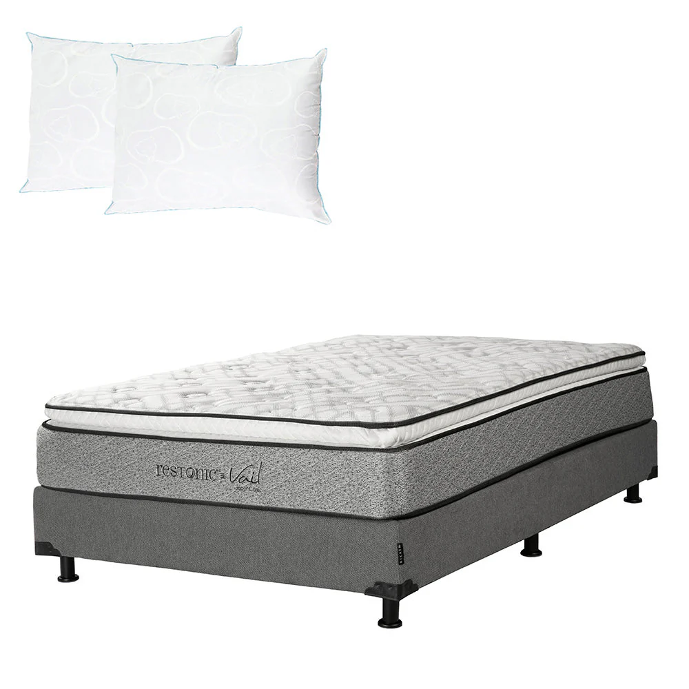 Colchón Restonic Vail con Box con Ropa de Cama - Image 20