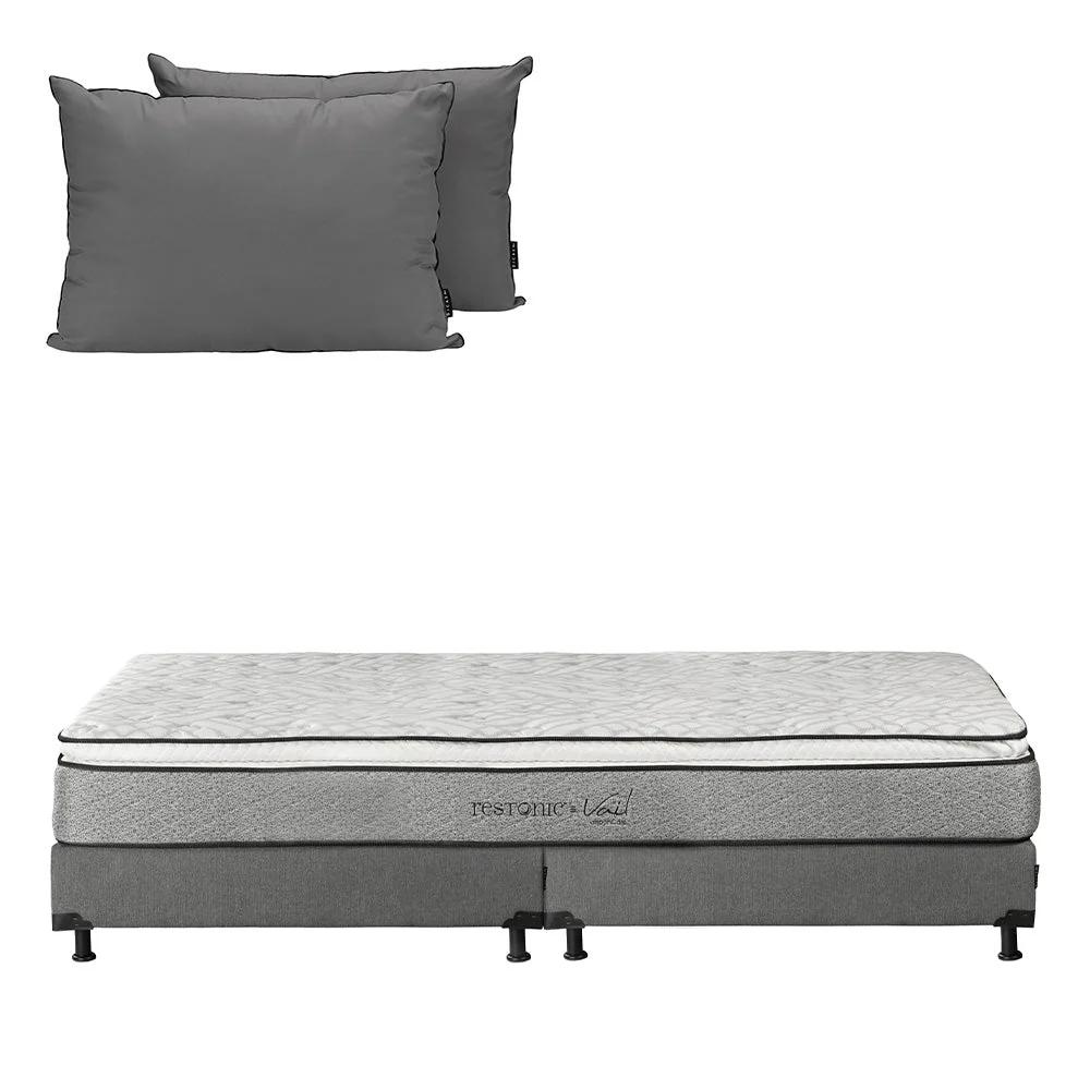 Colchón Restonic Vail con Box con Ropa de Cama - Image 24