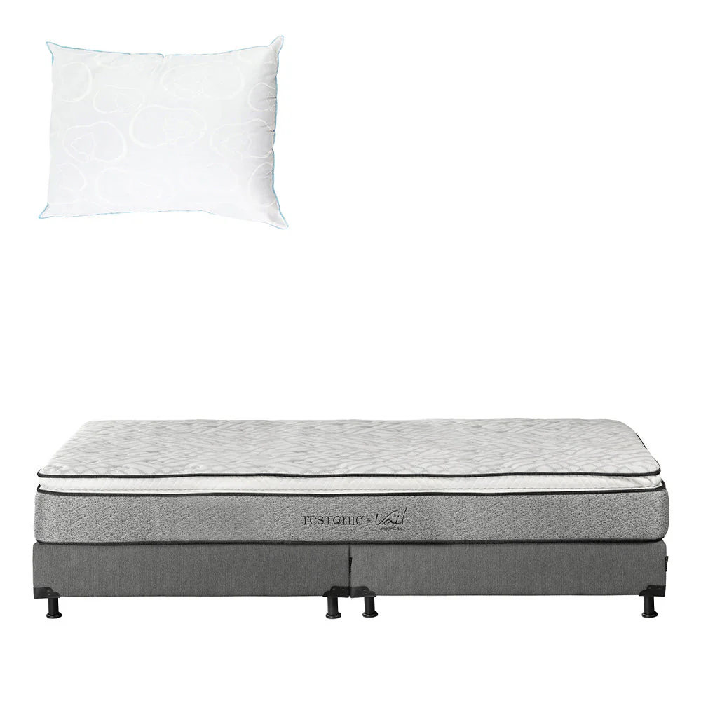 Colchón Restonic Vail con Box con Ropa de Cama - Image 27