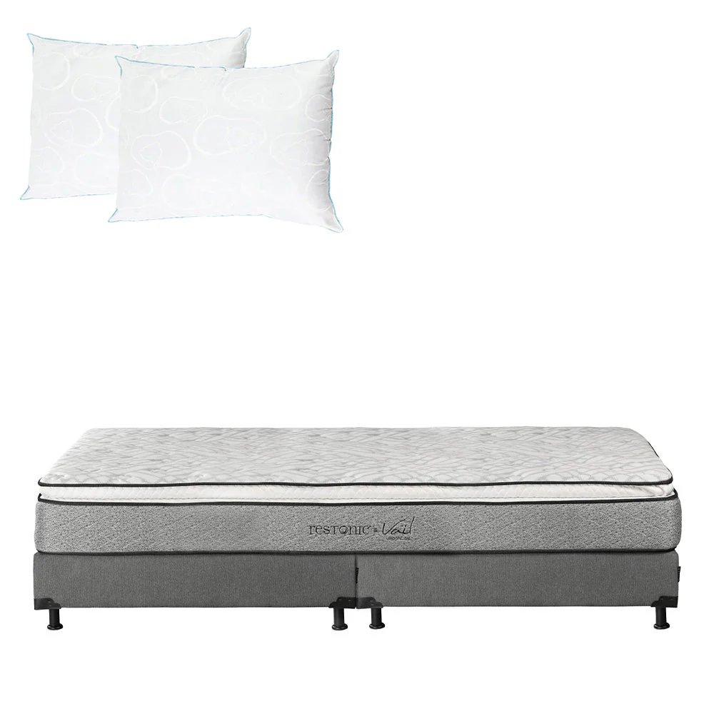 Colchón Restonic Vail con Box con Ropa de Cama - Image 28