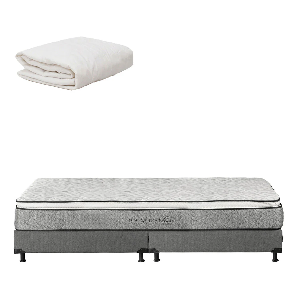Colchón Restonic Vail con Box con Ropa de Cama - Image 33