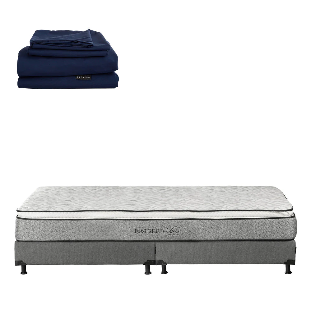 Colchón Restonic Vail con Box con Ropa de Cama - Image 37