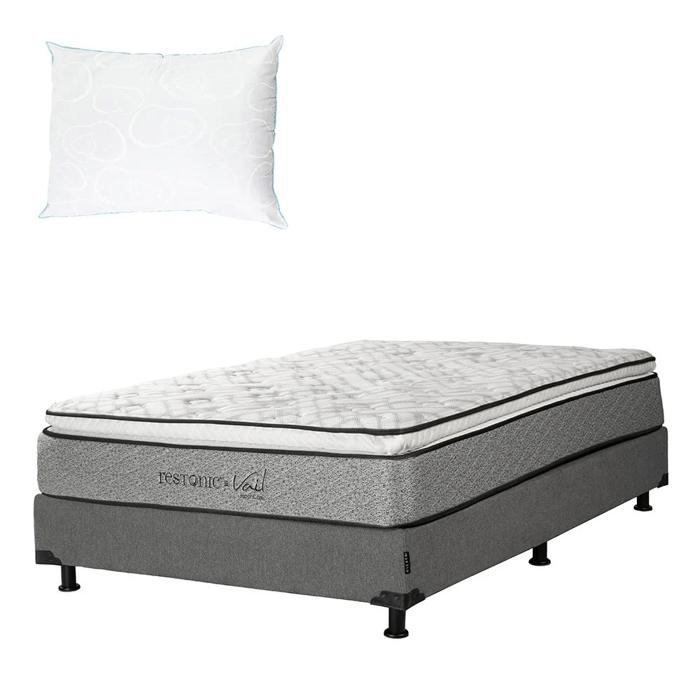 Colchón Restonic Vail con Box con Ropa de Cama - Image 7