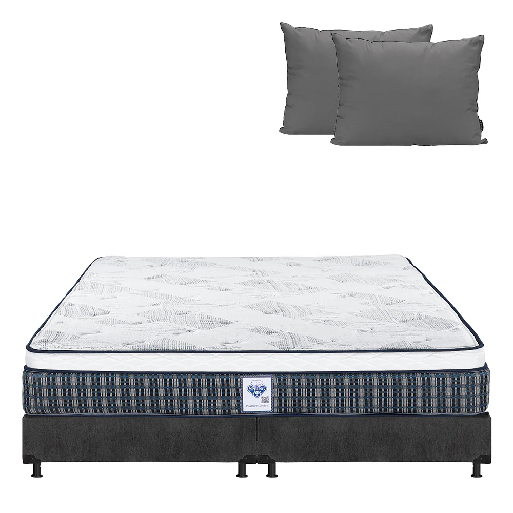 Colchón Spring Air Cardona con Box con Ropa de Cama - Image 11