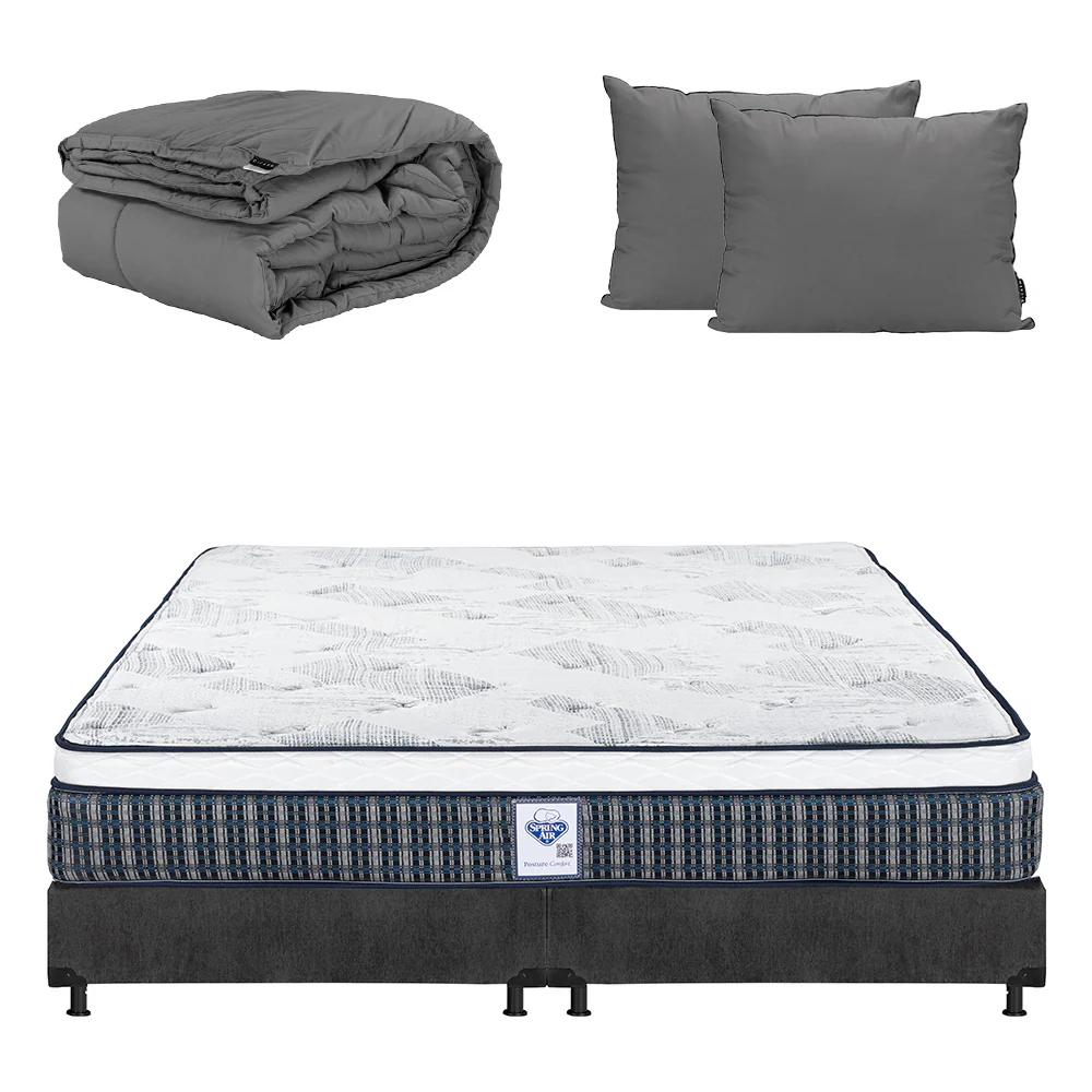 Colchón Spring Air Cardona con Box con Ropa de Cama - Image 14
