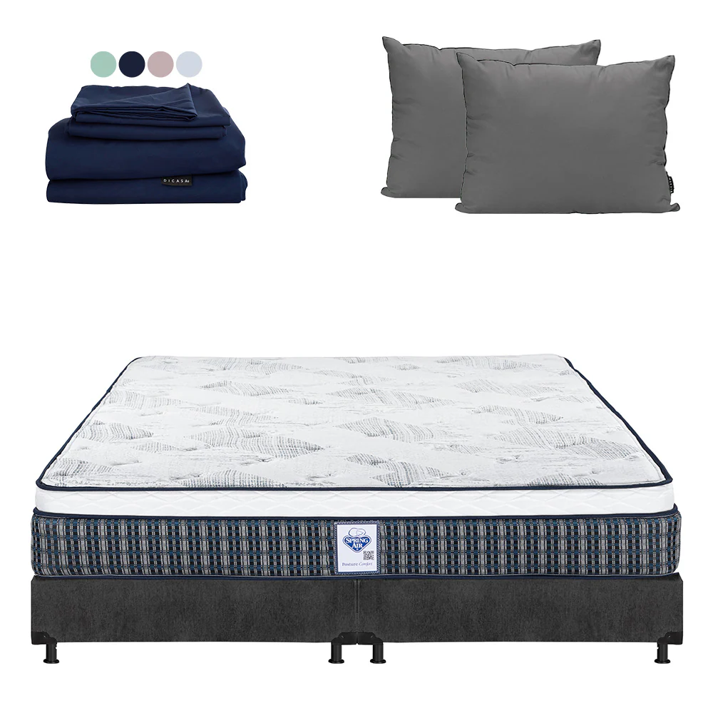 Colchón Spring Air Cardona con Box con Ropa de Cama - Image 15