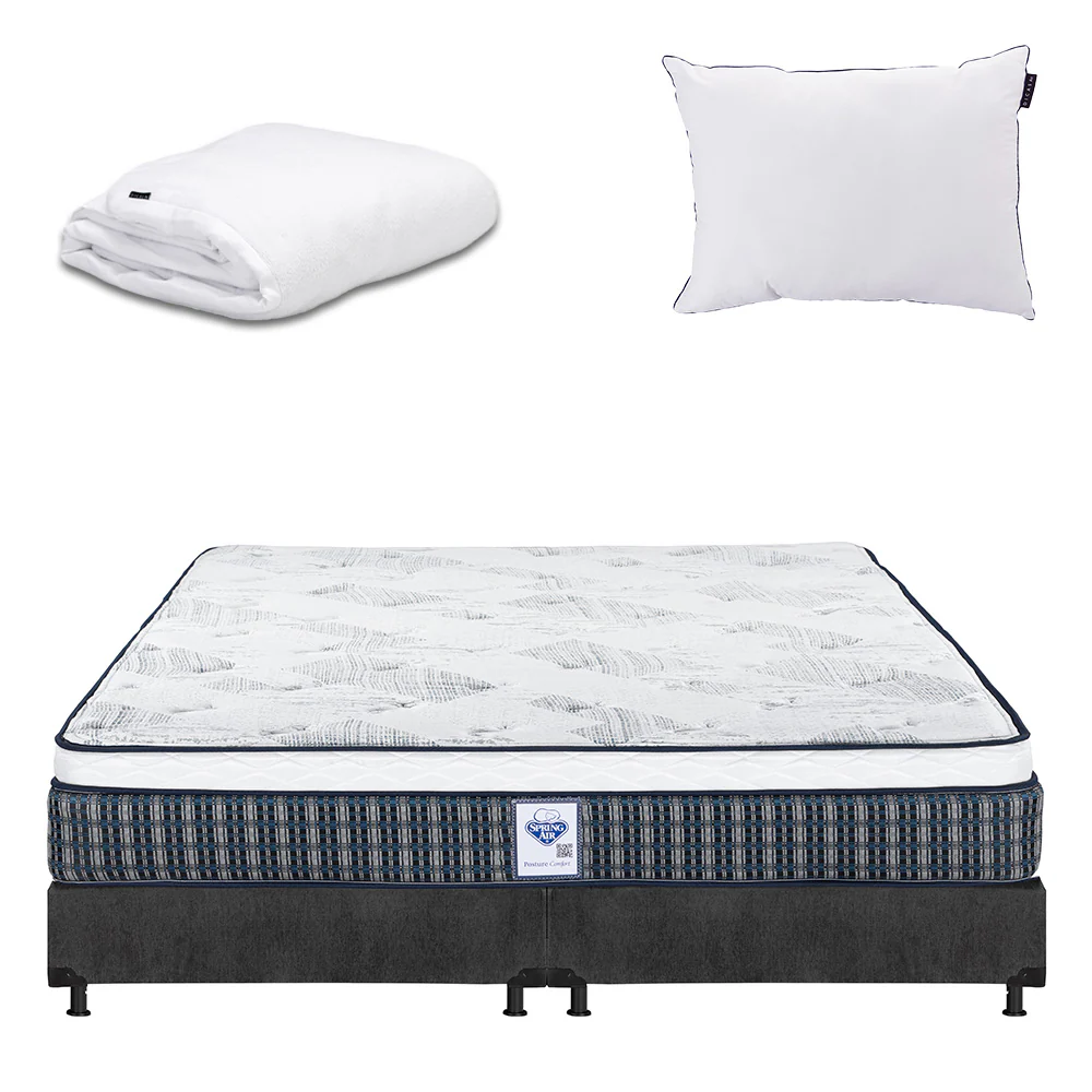 Colchón Spring Air Cardona con Box con Ropa de Cama - Image 16