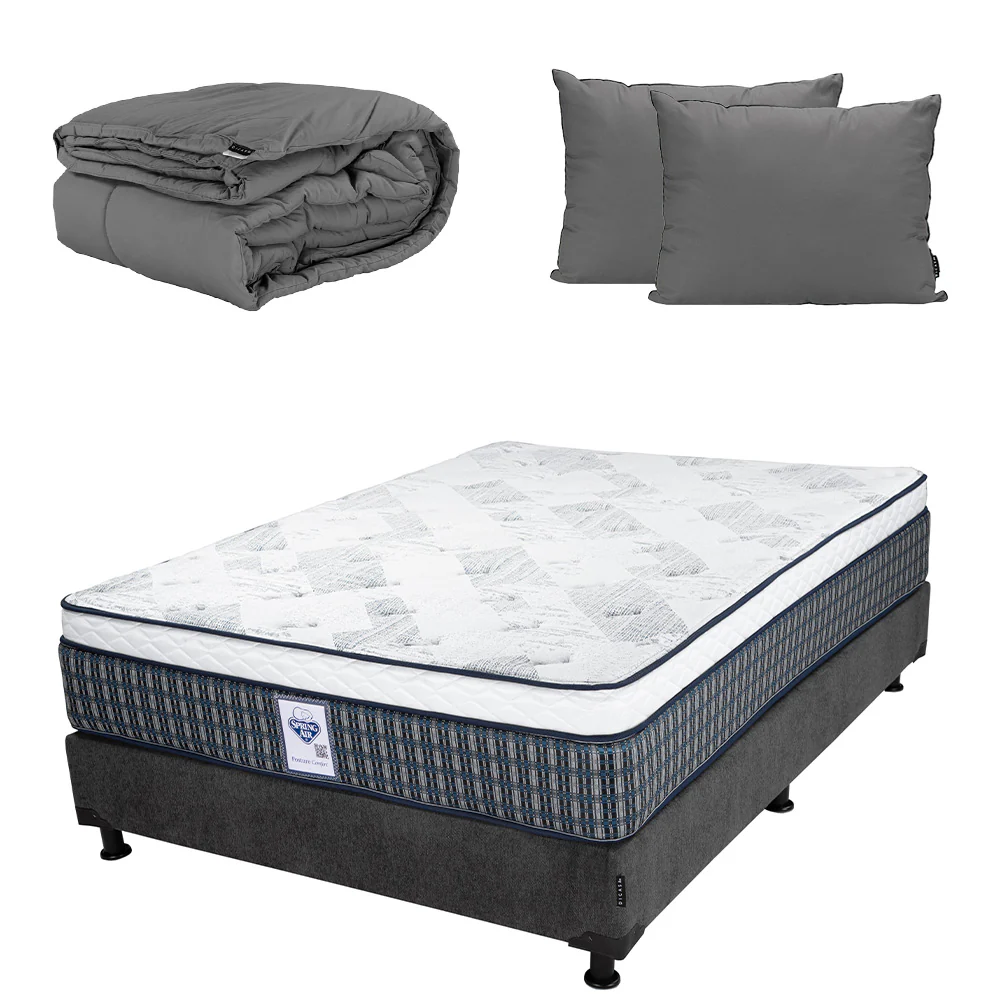 Colchón Spring Air Cardona con Box con Ropa de Cama - Image 5