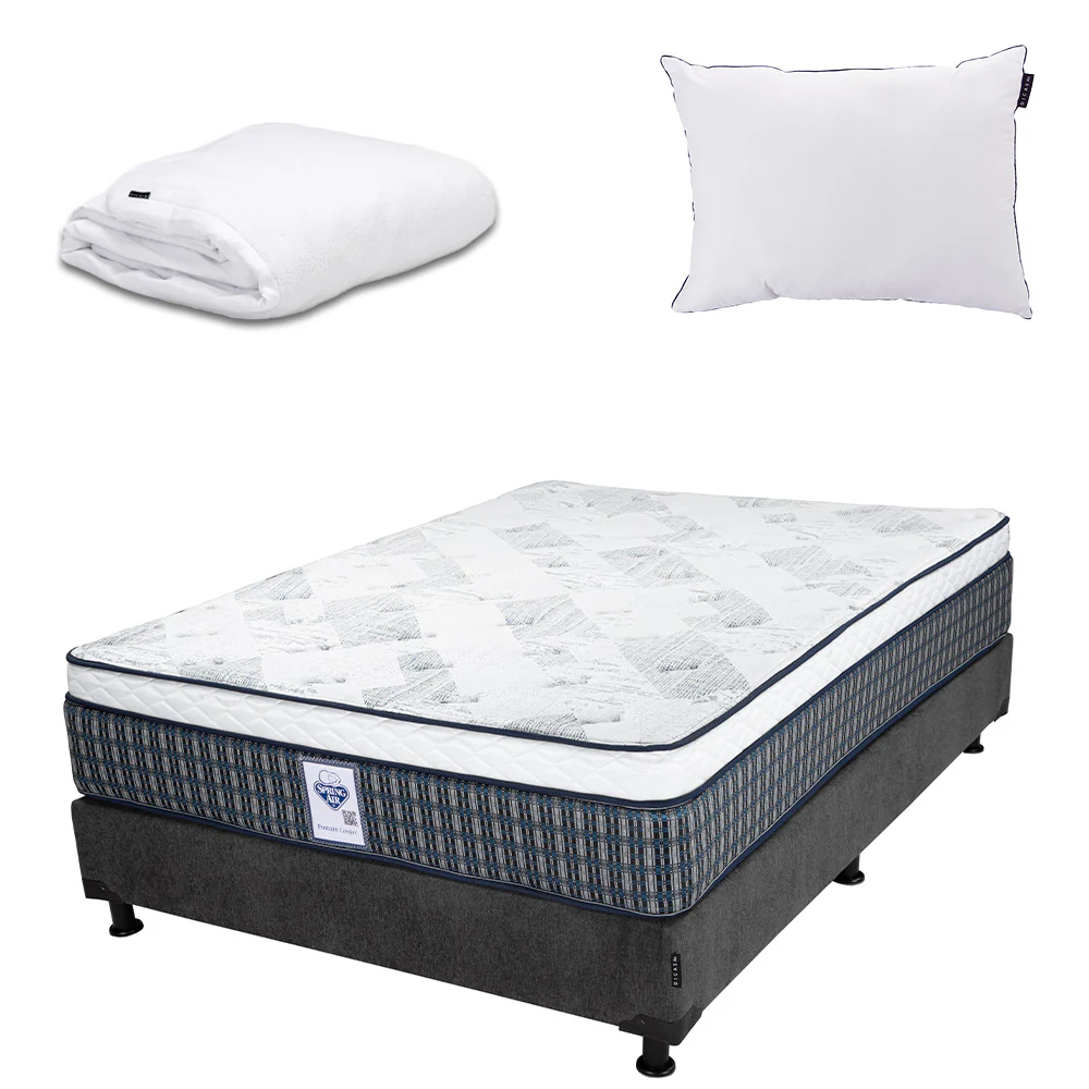 Colchón Spring Air Cardona con Box con Ropa de Cama - Image 7