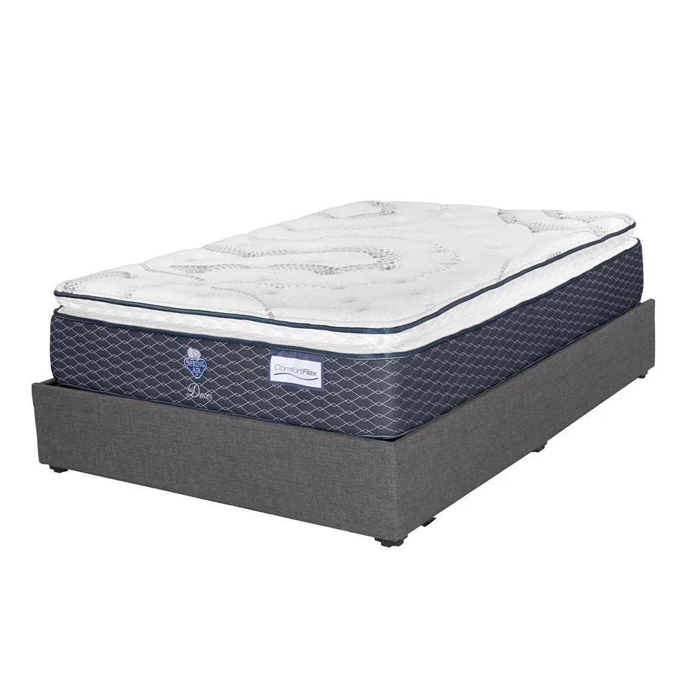 Colchón Spring Air Dover con Base Cama con Ropa de Cama - Image 3