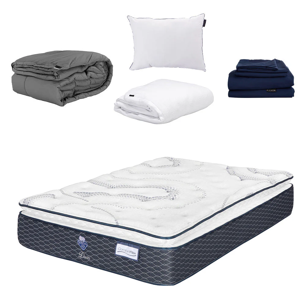 Colchón Spring Air Dover con Ropa de Cama - Image 9