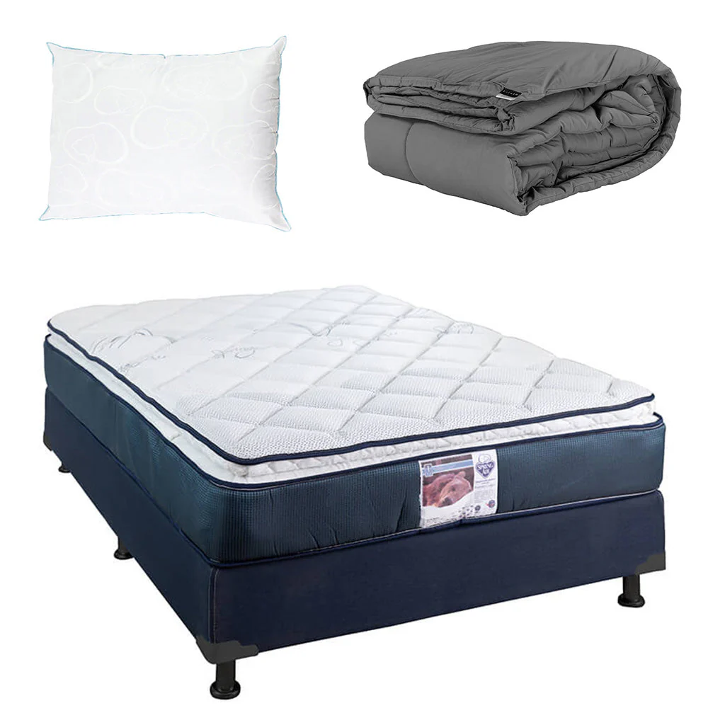 Colchón Spring Air Monaco con Box con Ropa de Cama - Image 12