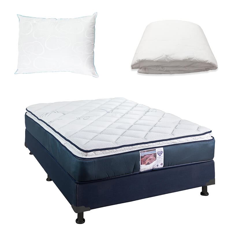 Colchón Spring Air Monaco con Box con Ropa de Cama - Image 13
