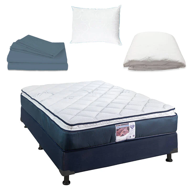 Colchón Spring Air Monaco con Box con Ropa de Cama - Image 14