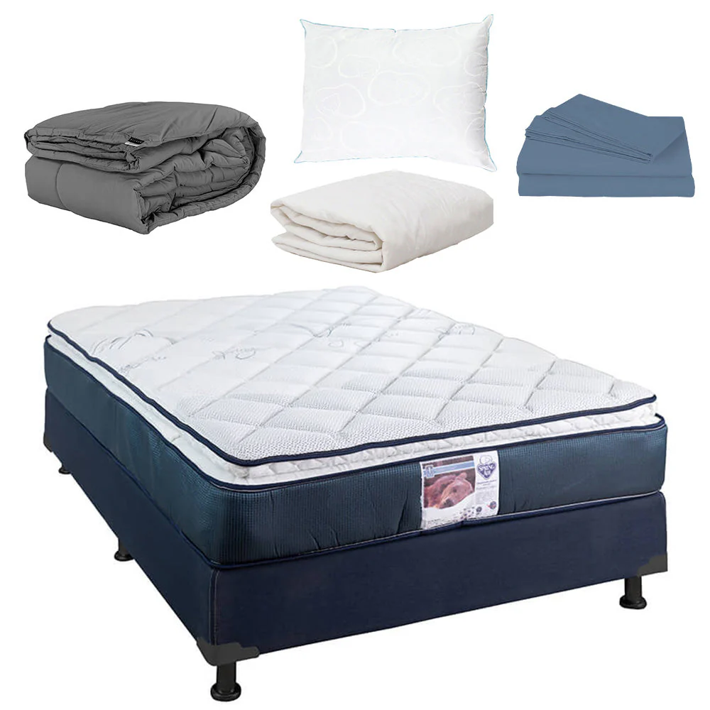 Colchón Spring Air Monaco con Box con Ropa de Cama - Image 15