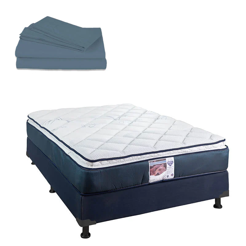 Colchón Spring Air Monaco con Box con Ropa de Cama - Image 16