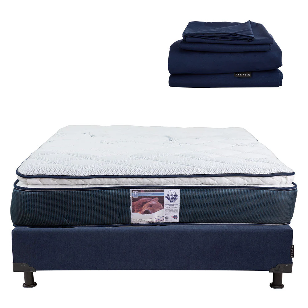 Colchón Spring Air Monaco con Box con Ropa de Cama - Image 17