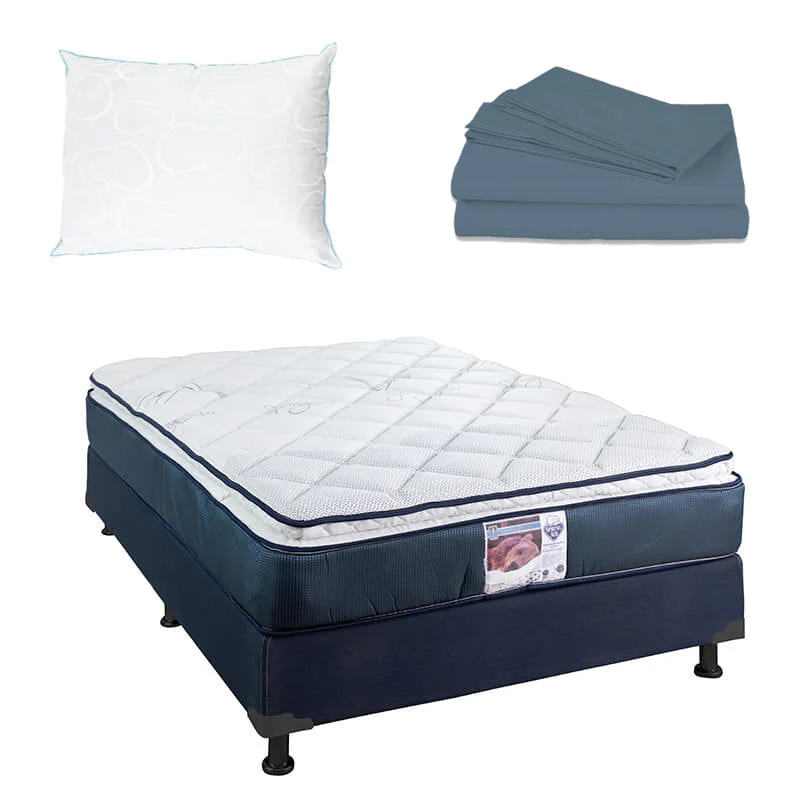 Colchón Spring Air Monaco con Box con Ropa de Cama - Image 23