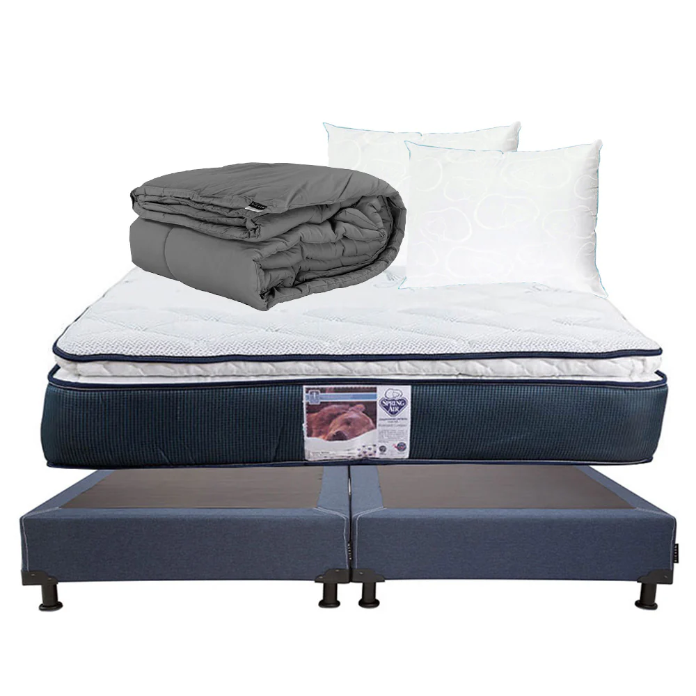 Colchón Spring Air Monaco con Box con Ropa de Cama - Image 33