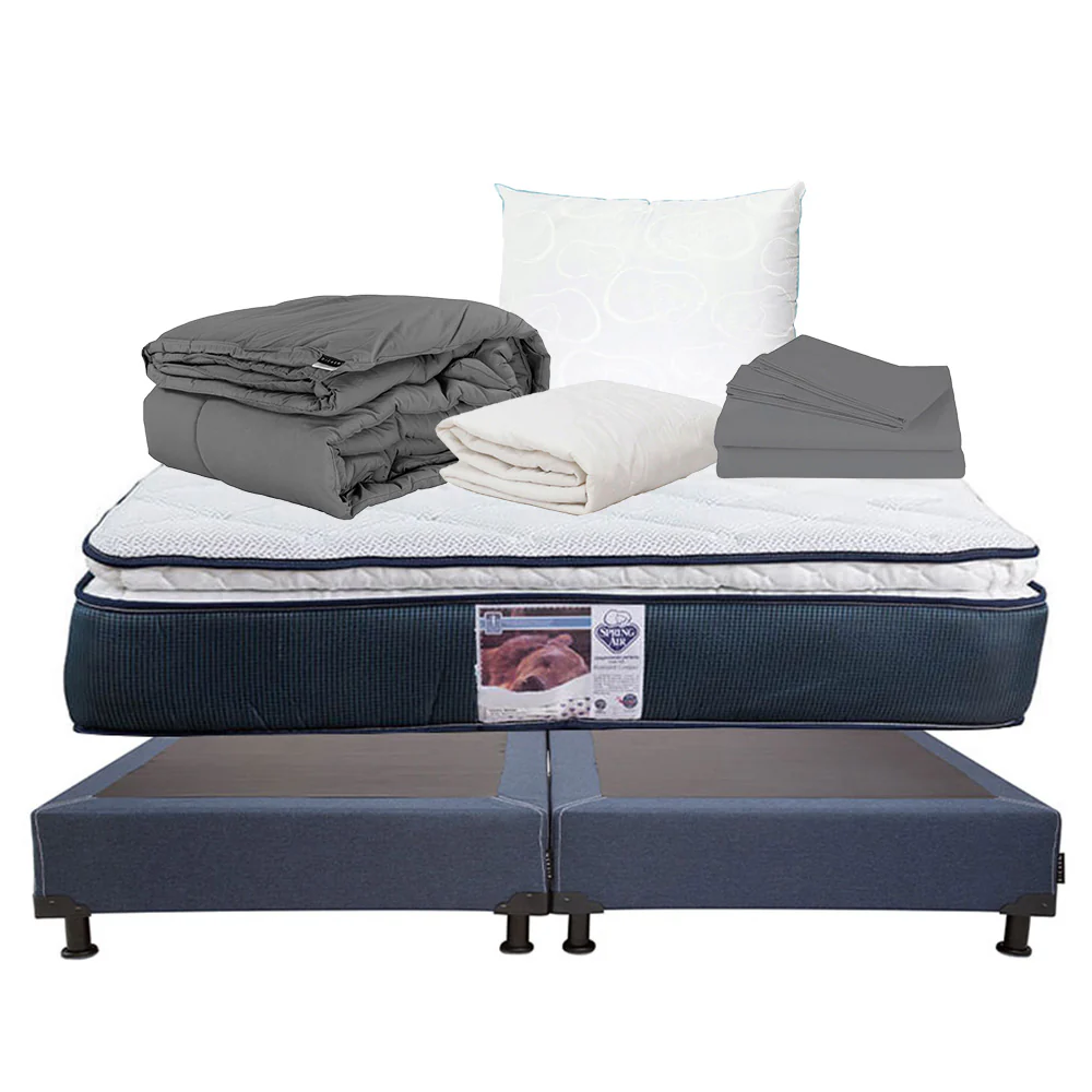 Colchón Spring Air Monaco con Box con Ropa de Cama - Image 36