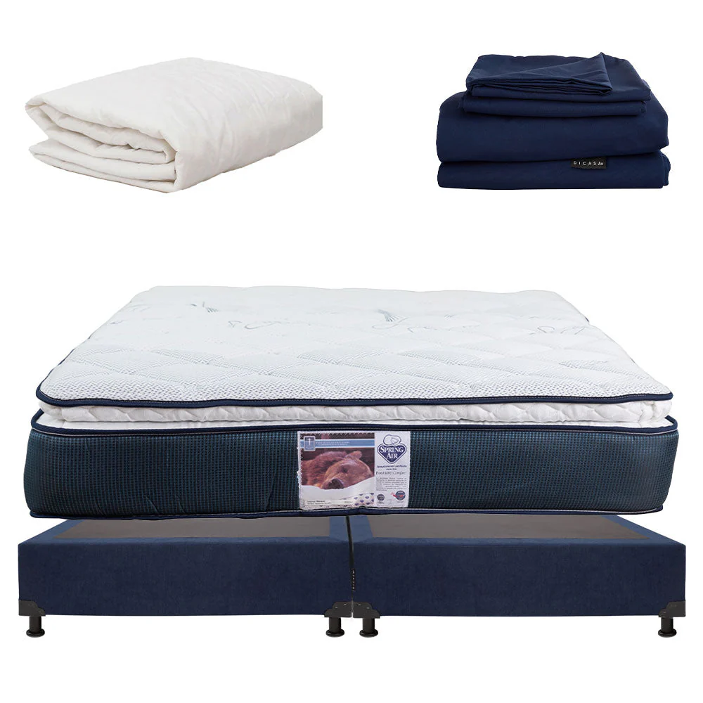Colchón Spring Air Monaco con Box con Ropa de Cama - Image 39