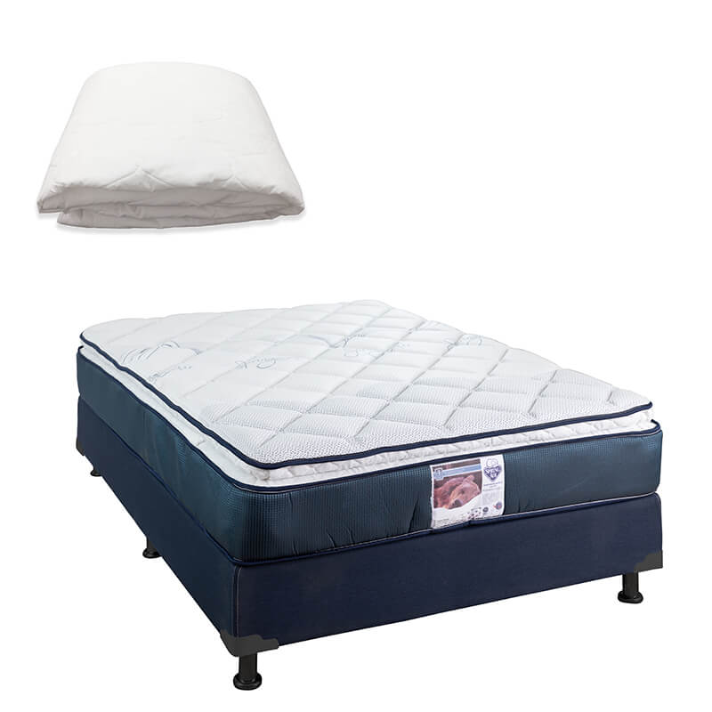 Colchón Spring Air Monaco con Box con Ropa de Cama - Image 8