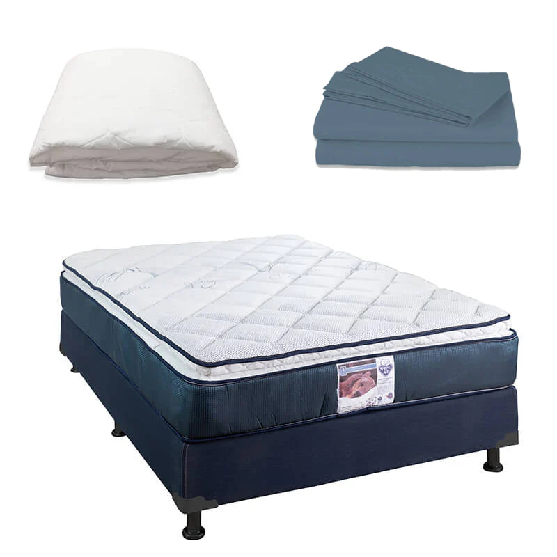 Colchón Spring Air Monaco con Box con Ropa de Cama - Image 9