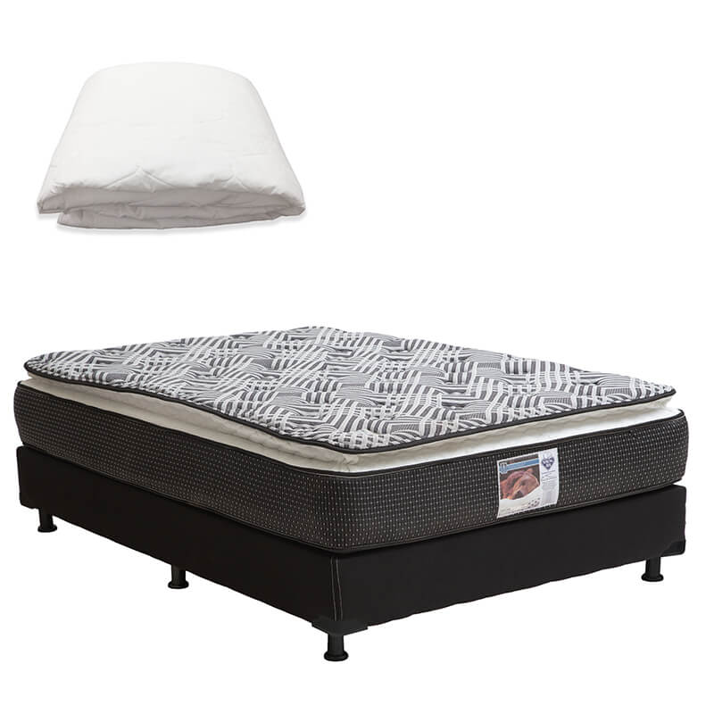 Colchón Spring Air Omega con Box con Ropa de Cama - Image 13