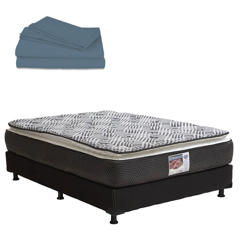 Colchón Spring Air Omega con Box con Ropa de Cama - Image 15